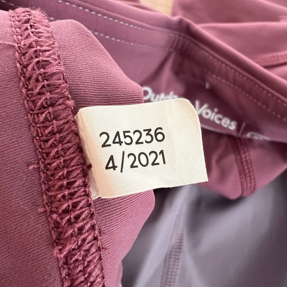 Outdoor Voices Zoom 7/8 Length Colorblock Leggings TechSweat Purple Size XL - Picture 9 of 16